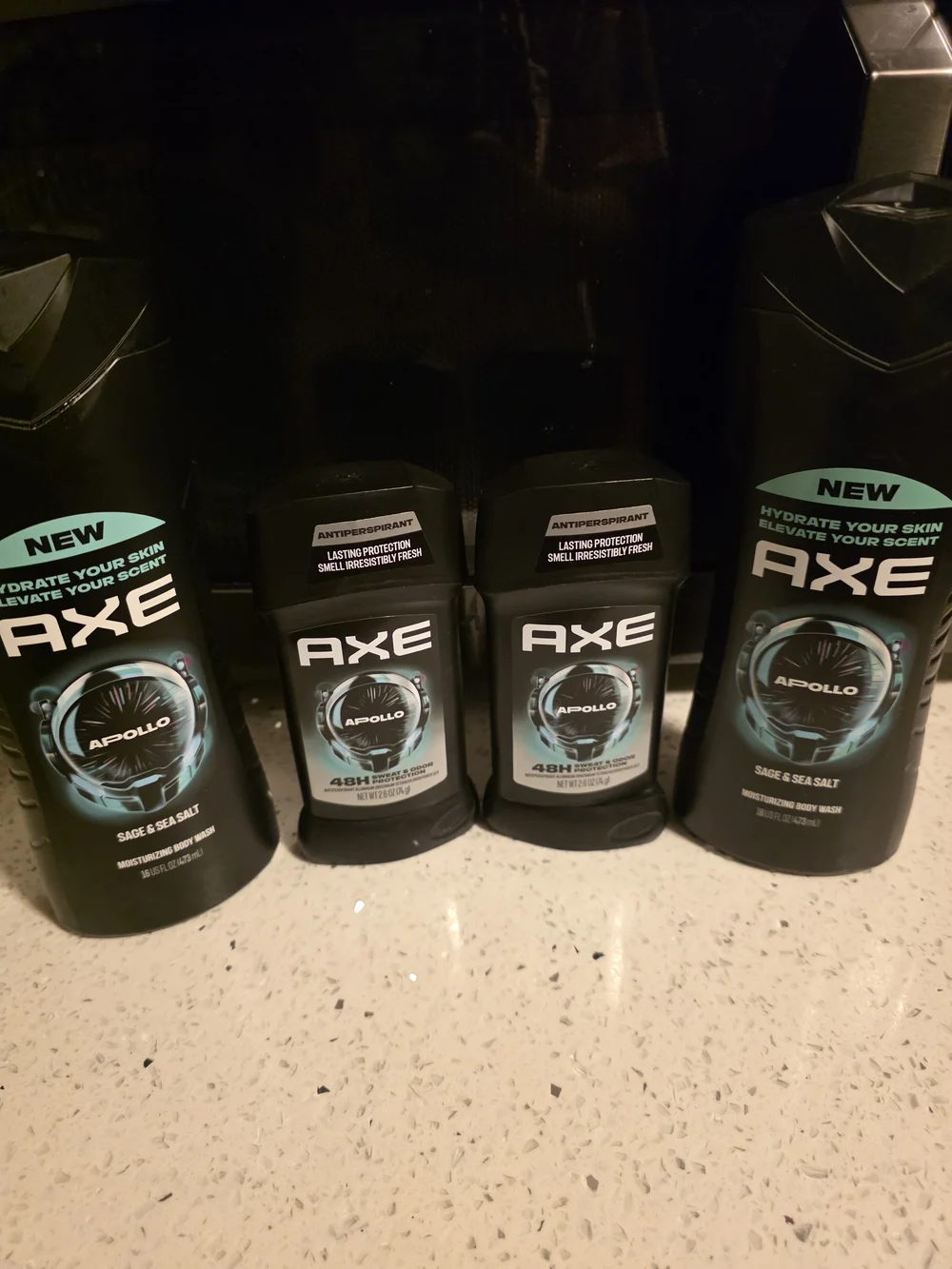 AXE Apollo Men’s Body Wash & Antiperspirant Set in Black/Teal